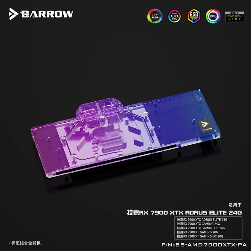 BARROW Water Block For Gigabyt - огляд і ціна Rx 7900 Xt 20Gb